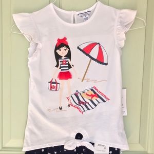 Girls shorts-sleeve tee shirt by Hartstrings